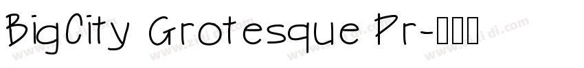 BigCity Grotesque Pr字体转换